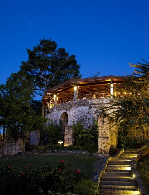 Outside night view of Zozo's at the Sugar Mill