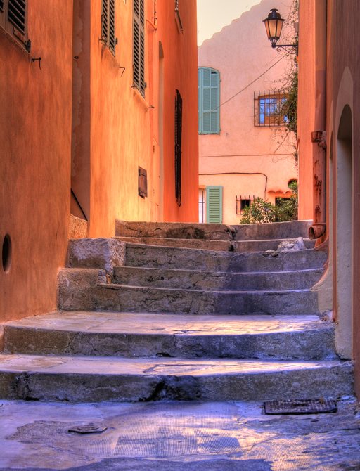 Beautiful vilage of Villefranche in the French Riviera