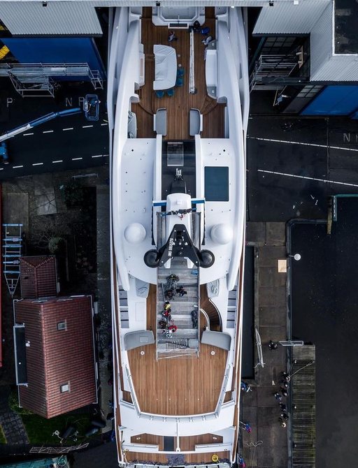 galina yacht bird's eye view