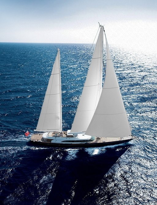 sailing yacht PANTHALASSA cruises the Mediterranean on a luxury yacht charter