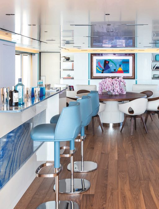 bar onboard luxury superyacht charter RIO