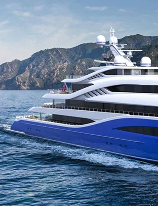Charter yacht Project VENTO superstructure
