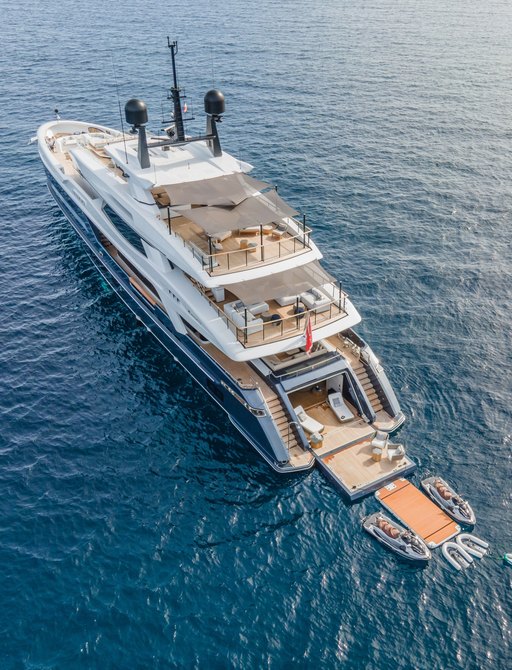 View of superyacht SEVERIN'S from above