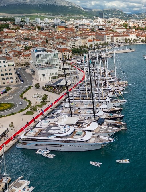 Superyacht charters berthed in Split