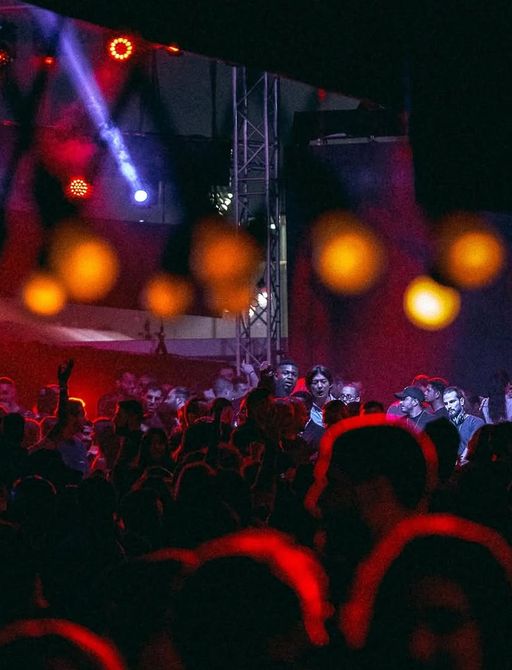 Packed dancefloor at Iris Yas Marina