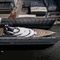 Exclusive:  Lurssen launches 122m Project JAG with Jaguar Emblem under bowsprit