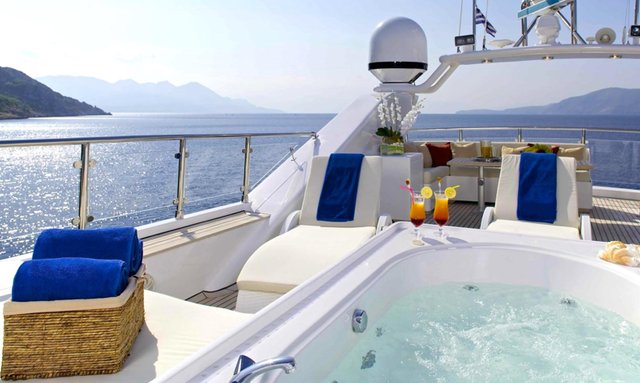 Greece yacht charters available now with 37m luxury yacht IDYLLE 