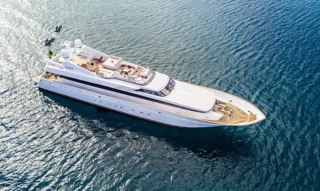 Luxury motor yacht GLADIUS available for charter in the Bahamas this summer