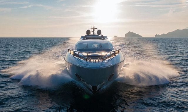 Award-winning Mangusta 104 REV yacht OFFLINE joins the charter market