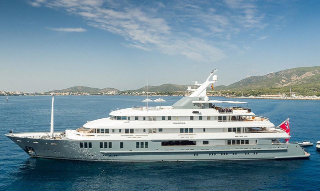 76m motor yacht BOADICEA (ex REBORN) returns to charter in the Mediterranean