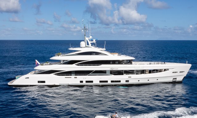 50M Benetti superyacht FANTASEA rejoins Mediterranean yacht charter fleet under new name