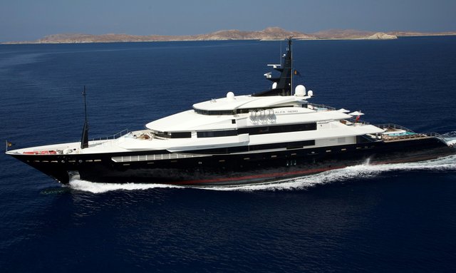 Superyacht charter ALFA NERO rejoins Caribbean yacht charter fleet as she attends Antigua Charter Yacht Show