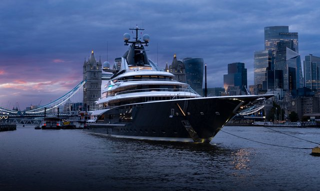 122M Superyacht Charter KISMET Returns To London