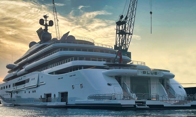 Exclusive: 160m mega yacht BLUE  delivered by Lürssen