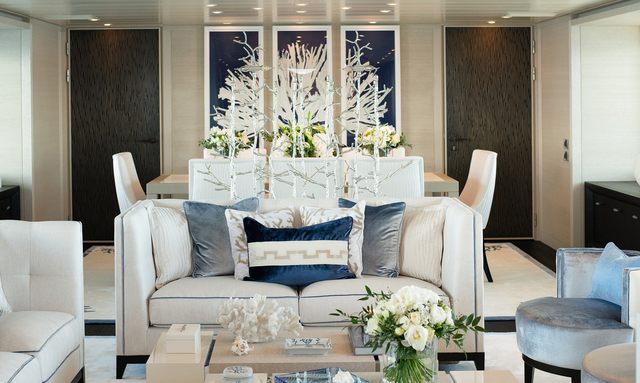 Popular charter yacht SPIRIT shows off refined new interiors 
