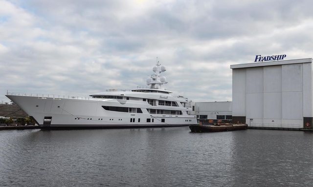 Feadship’s 76.5m superyacht BOARDWALK begins sea trials