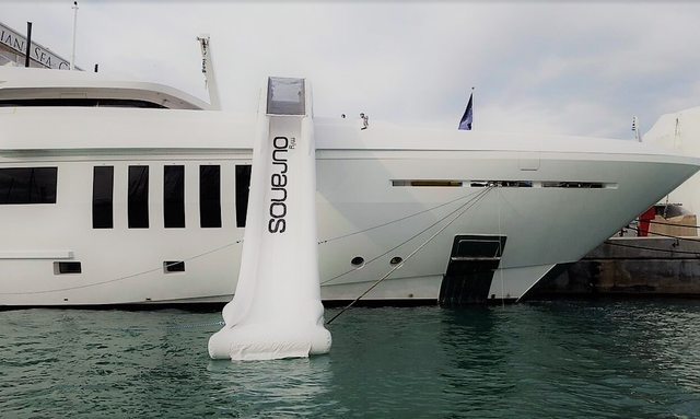 M/Y OURANOS Receives Inflatable Slide