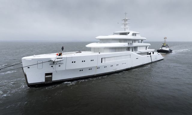 A Vision Takes Shape: The Amels 80 Yacht's Anticipated Arrival at Damen Yachting Shipyard