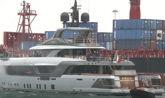 55m charter yacht GECO hits the water
