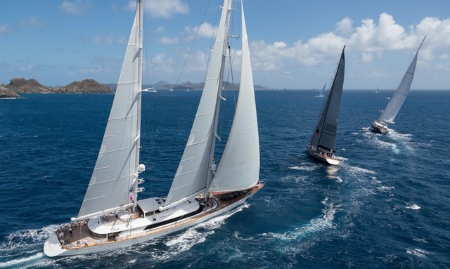 Charter yachts prepare for St Barths Bucket 2018
