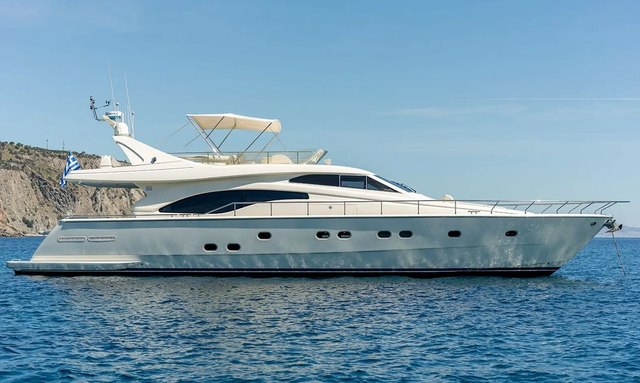 Ferretti Yacht IRENE Offers 15% Off Remaining August Availability for Greece Yacht Charters