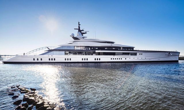 Video: Oceanco’s 109m M/Y ‘Project Bravo’ hits the water