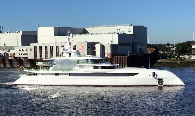 80m luxury yacht EXCELLENCE heads out on sea trials