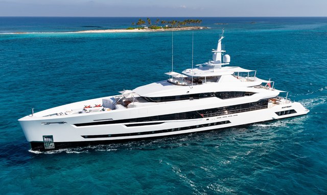 Heesen's first 5700 Aluminium superyacht SANTOSHA joins Mediterranean yacht charter fleet