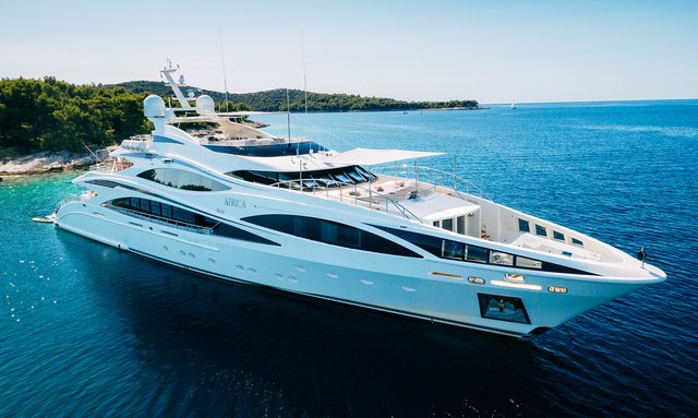 Charter yacht AFRICA I announces 12-day Mediterranean charter offer for August 2026