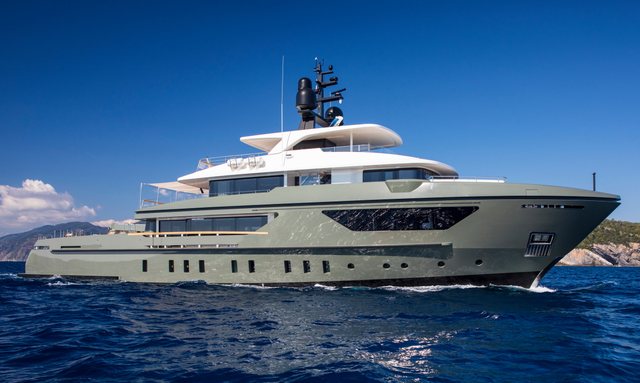 Embark on a Balearic escape with discounted rates aboard 42m Sanlorenzo charter yacht MOKA