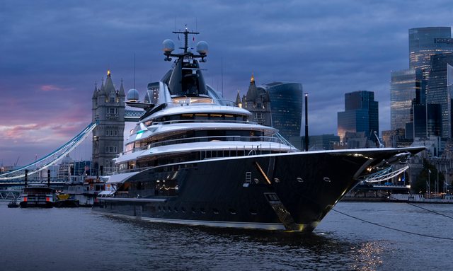 122M Superyacht Charter KISMET Returns To London