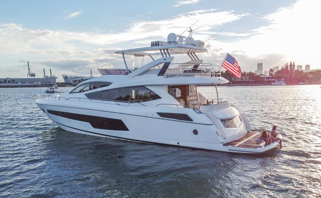 Asha yacht charter Sunseeker Motor Yacht