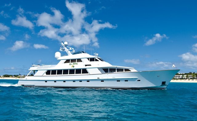El Jefe yacht charter Derecktor Shipyards Motor Yacht