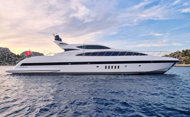Wet Panther yacht charter Mangusta Motor Yacht