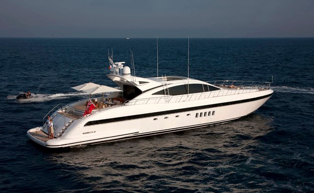 Enzo yacht charter Mangusta Motor Yacht