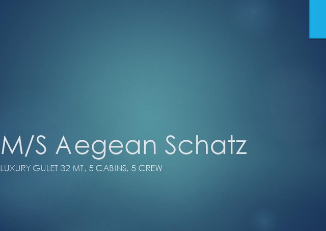 Download Aegean Schatz  yacht brochure(PDF)