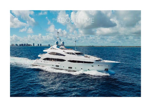 Download About Time yacht brochure(PDF)