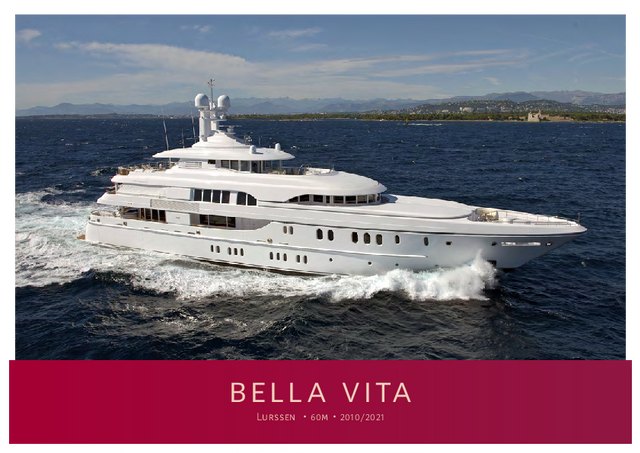 Download Bella Vita yacht brochure(PDF)
