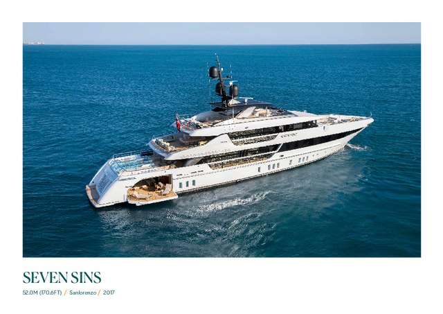 Download Seven Sins yacht brochure(PDF)
