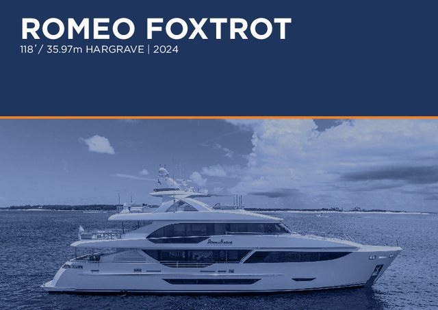 Download Romeo Foxtrot yacht brochure(PDF)