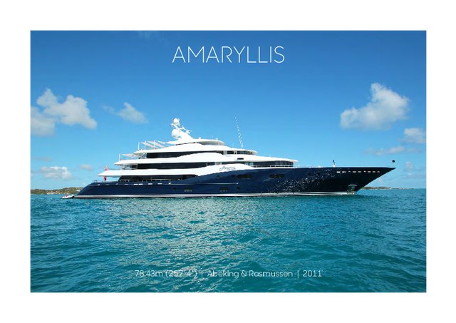 Download Amaryllis yacht brochure(PDF)