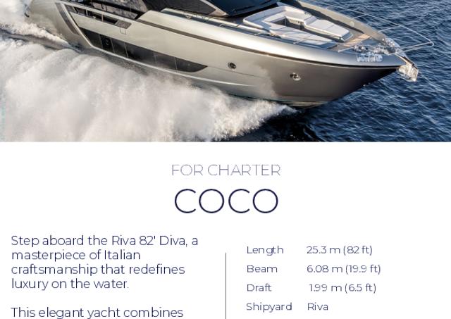Download Coco yacht brochure(PDF)