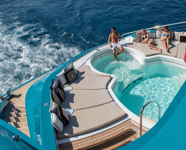 11 Best Charter Yacht Swimming Pools 