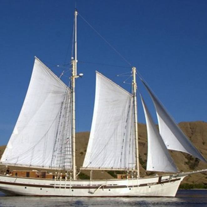 schooner rigged yacht