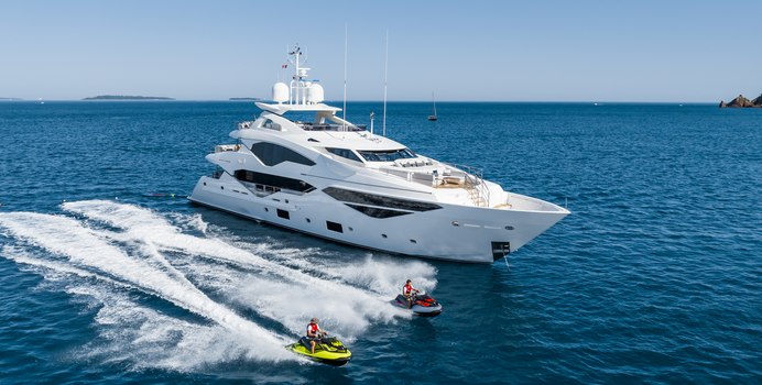 No.9 yacht charter Sunseeker Motor Yacht