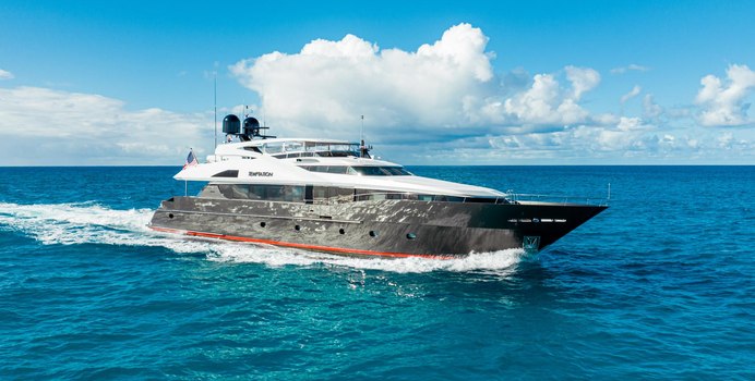 Temptation yacht charter Palmer Johnson Motor Yacht
                                