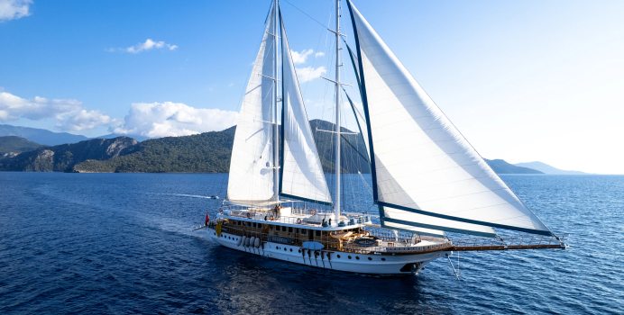 Queen Atlantis yacht charter Custom Sail Yacht