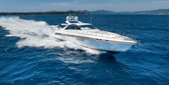 Stealth One yacht charter Mangusta Motor Yacht
                                
