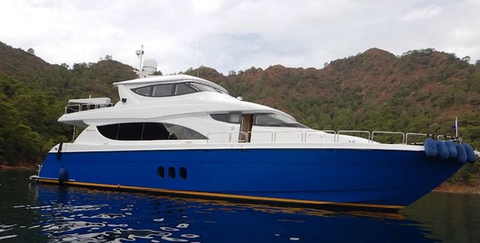 Top Shelf yacht charter Hatteras Motor Yacht
                                