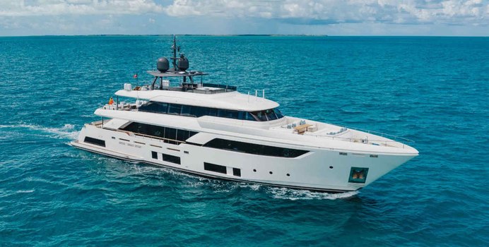 Eros yacht charter Custom Line Motor Yacht
                                